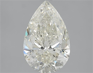Picture of 2.53 Carats, Pear J Color, SI2 Clarity and Certified by IGI
