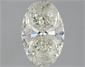 1.70 Carats, Oval K Color, SI2 Clarity and Certified by GIA