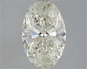 Picture of 1.70 Carats, Oval K Color, SI2 Clarity and Certified by GIA