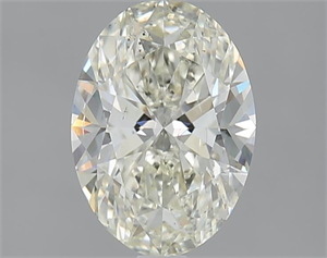 Picture of 1.71 Carats, Oval J Color, SI1 Clarity and Certified by GIA