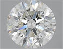 3.02 Carats, Round with Excellent Cut, I Color, SI2 Clarity and Certified by GIA