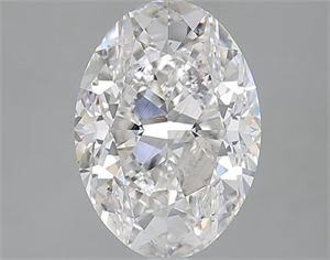 Picture of 3.02 Carats, Oval F Color, SI2 Clarity and Certified by IGI