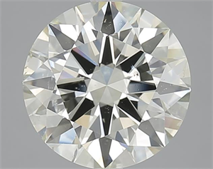 Picture of 3.50 Carats, Round with Excellent Cut, L Color, SI1 Clarity and Certified by GIA