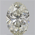 0.81 Carats, Oval J Color, SI1 Clarity and Certified by IGI