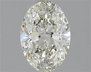 Picture of 1.51 Carats, Oval J Color, SI2 Clarity and Certified by GIA