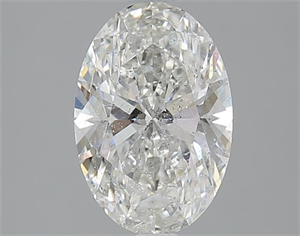 Picture of 2.01 Carats, Oval H Color, SI2 Clarity and Certified by GIA