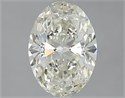 2.00 Carats, Oval J Color, SI1 Clarity and Certified by IGI