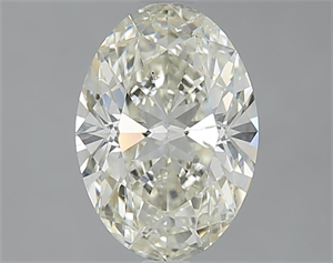 Picture of 2.00 Carats, Oval J Color, SI1 Clarity and Certified by IGI