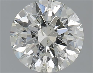 Picture of 1.02 Carats, Round with Excellent Cut, I Color, SI2 Clarity and Certified by GIA