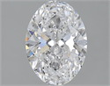 1.50 Carats, Oval D Color, SI2 Clarity and Certified by GIA