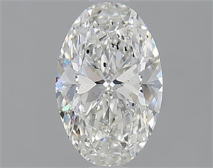 Picture of 1.00 Carats, Oval H Color, SI2 Clarity and Certified by GIA