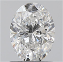 0.90 Carats, Oval E Color, SI1 Clarity and Certified by GIA