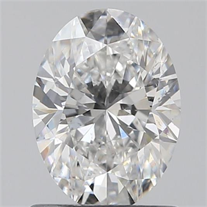 Picture of 0.90 Carats, Oval E Color, SI1 Clarity and Certified by GIA