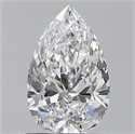 0.80 Carats, Pear D Color, VVS2 Clarity and Certified by GIA