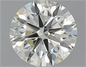 1.20 Carats, Round with Excellent Cut, K Color, SI1 Clarity and Certified by GIA