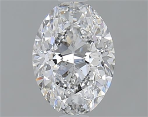 Picture of 1.00 Carats, Oval E Color, SI2 Clarity and Certified by GIA
