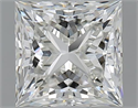 1.50 Carats, Princess I Color, VVS2 Clarity and Certified by GIA