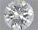 1.00 Carats, Round with Excellent Cut, E Color, SI2 Clarity and Certified by GIA
