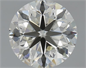 1.50 Carats, Round with Very Good Cut, K Color, SI1 Clarity and Certified by IGI