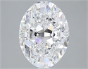 2.51 Carats, Oval D Color, SI1 Clarity and Certified by GIA