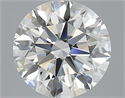2.81 Carats, Round with Excellent Cut, I Color, VVS2 Clarity and Certified by GIA