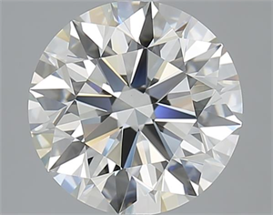 Picture of 2.81 Carats, Round with Excellent Cut, I Color, VVS2 Clarity and Certified by GIA