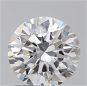 0.90 Carats, Round with Excellent Cut, D Color, VS2 Clarity and Certified by GIA