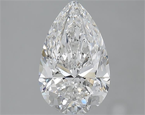 Picture of 2.01 Carats, Pear F Color, SI2 Clarity and Certified by GIA
