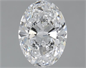 1.00 quilates, Ovalado , Color D, claridad SI1 y certificado por GIA