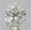0.50 Carats, Oval H Color, SI1 Clarity and Certified by GIA