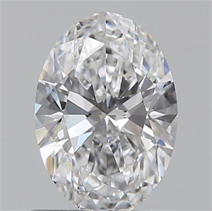 Picture of 0.70 Carats, Oval D Color, VVS2 Clarity and Certified by GIA