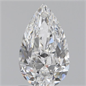 0.72 Carats, Pear D Color, VVS1 Clarity and Certified by GIA