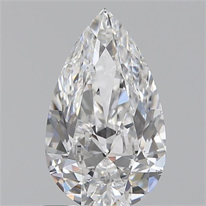 Picture of 0.72 Carats, Pear D Color, VVS1 Clarity and Certified by GIA