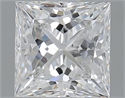 1.01 Carats, Princess E Color, SI1 Clarity and Certified by GIA
