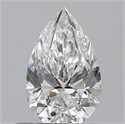 0.50 Carats, Pear E Color, SI1 Clarity and Certified by GIA