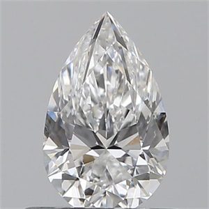 Picture of 0.50 Carats, Pear E Color, SI1 Clarity and Certified by GIA