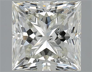 Picture of 2.51 Carats, Princess J Color, SI1 Clarity and Certified by GIA