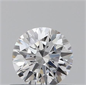 0.40 quilates, Redondo Ideal, Color D, claridad VVS2 y certificado por GIA