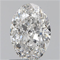 0.71 Carats, Oval F Color, VS1 Clarity and Certified by GIA