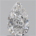 0.80 Carats, Pear E Color, SI2 Clarity and Certified by GIA