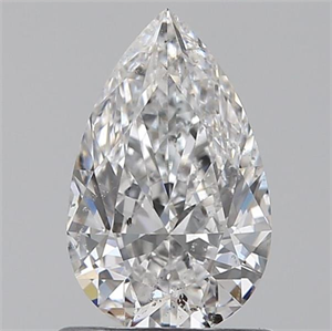 Picture of 0.80 Carats, Pear E Color, SI2 Clarity and Certified by GIA