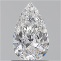0.70 quilates, De pera , Color D, claridad VVS2 y certificado por GIA
