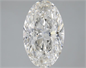 2.50 Carats, Oval I Color, SI1 Clarity and Certified by GIA