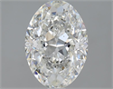 1.70 Carats, Oval H Color, SI1 Clarity and Certified by GIA
