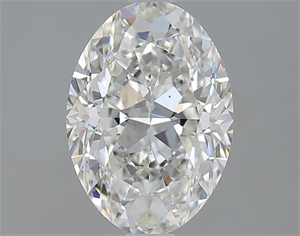 Picture of 1.70 Carats, Oval H Color, SI1 Clarity and Certified by GIA