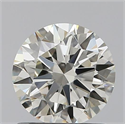 0.90 Carats, Round with Excellent Cut, K Color, VVS1 Clarity and Certified by GIA