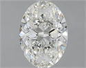 1.51 quilates, Ovalado , Color J, claridad SI1 y certificado por GIA