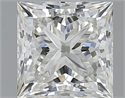1.51 Carats, Princess H Color, VS1 Clarity and Certified by GIA
