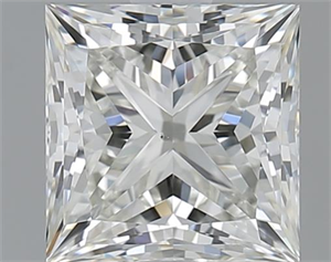 Picture of 1.51 Carats, Princess H Color, VS1 Clarity and Certified by GIA