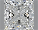 1.51 Carats, Princess G Color, VVS2 Clarity and Certified by GIA